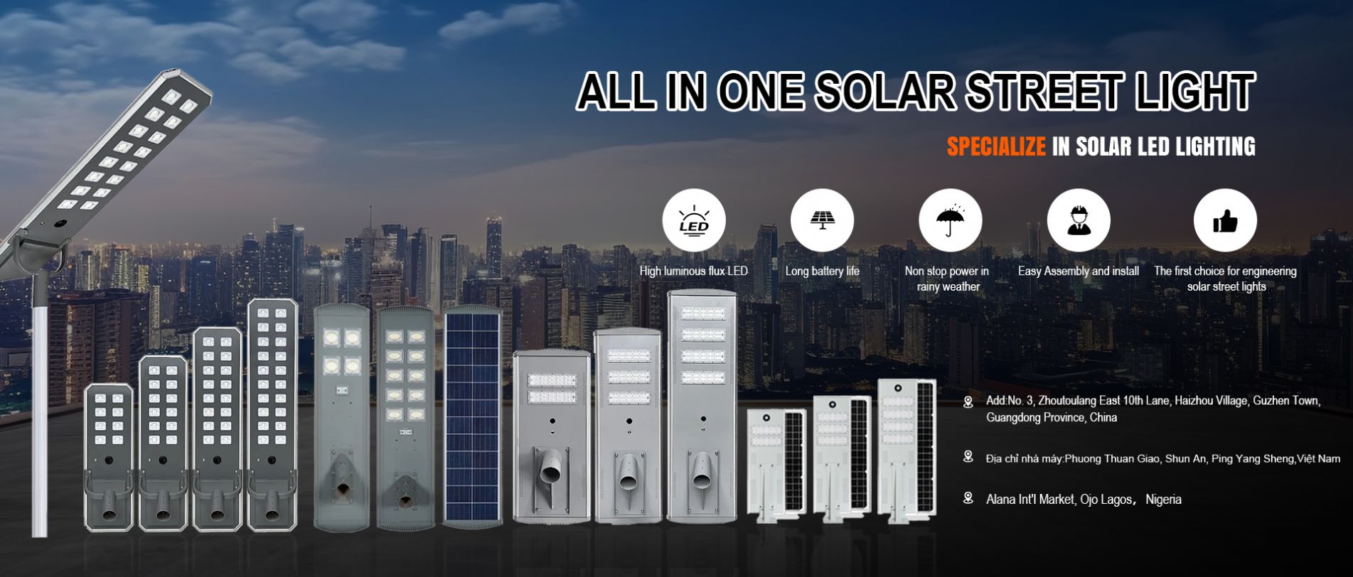 All in One Solar Street Light