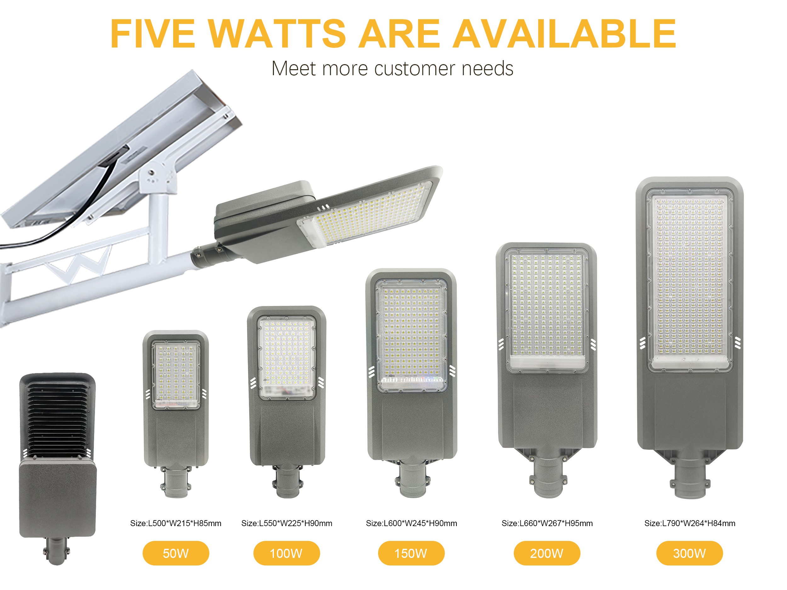 SPLIT TYPE SOLAR STREETS LIGHT JY-B001