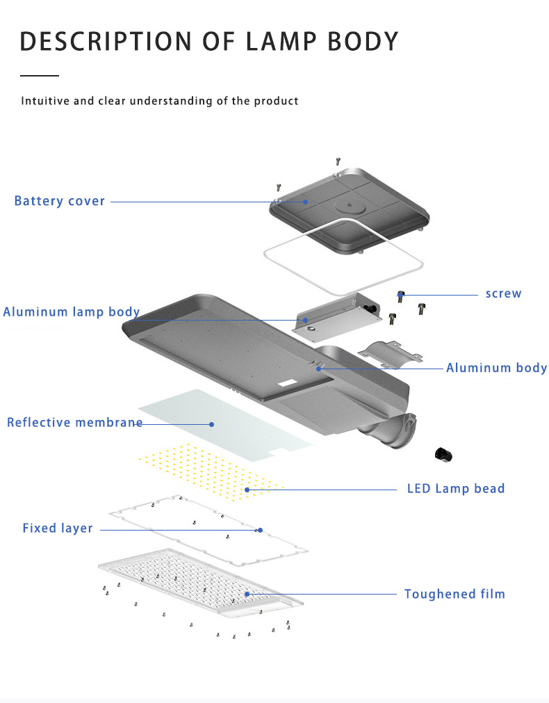 SPLIT TYPE SOLAR STREETS LIGHT JY-B001