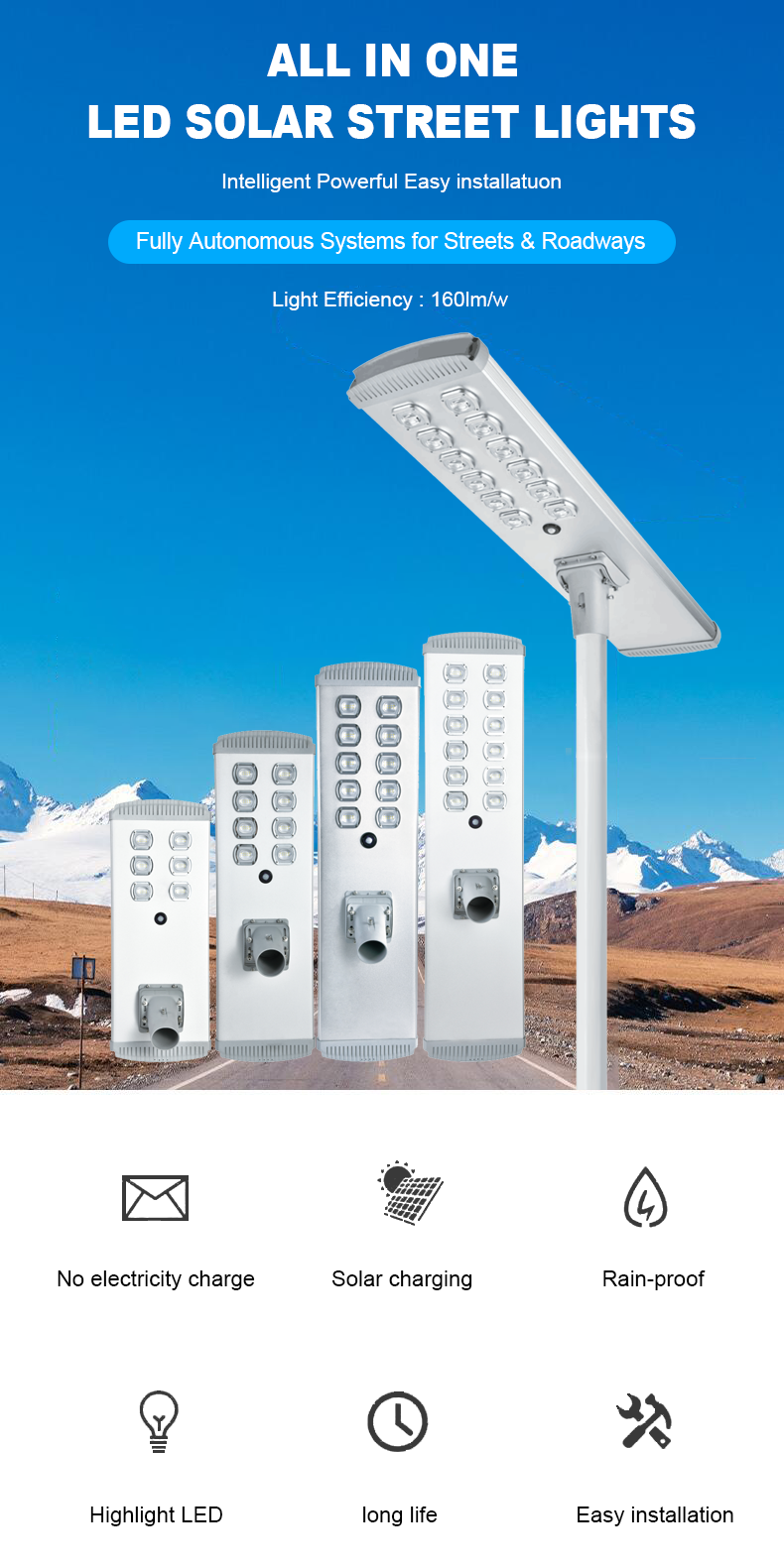 ALL IN ONE SOLAR STREET LIGHT JY-C011