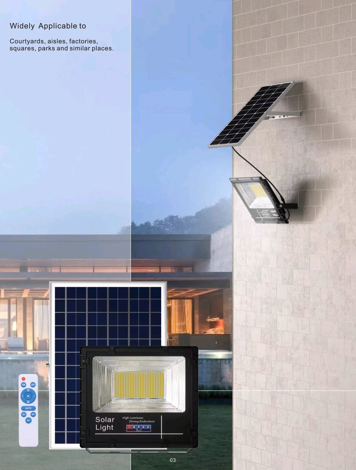 JY-A013 SOLAR FLOOD LIGHTS