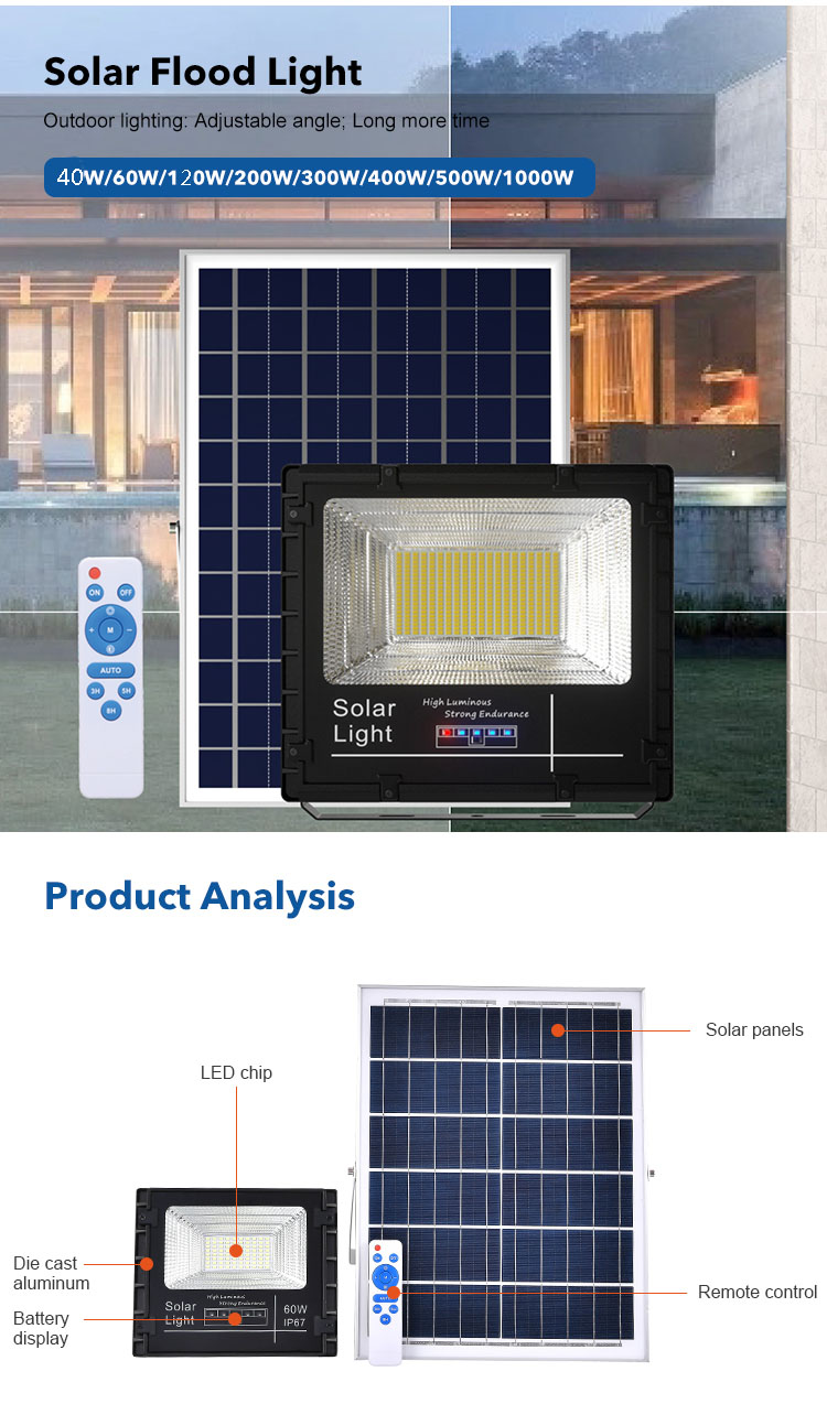 JY-A013 SOLAR FLOOD LIGHTS