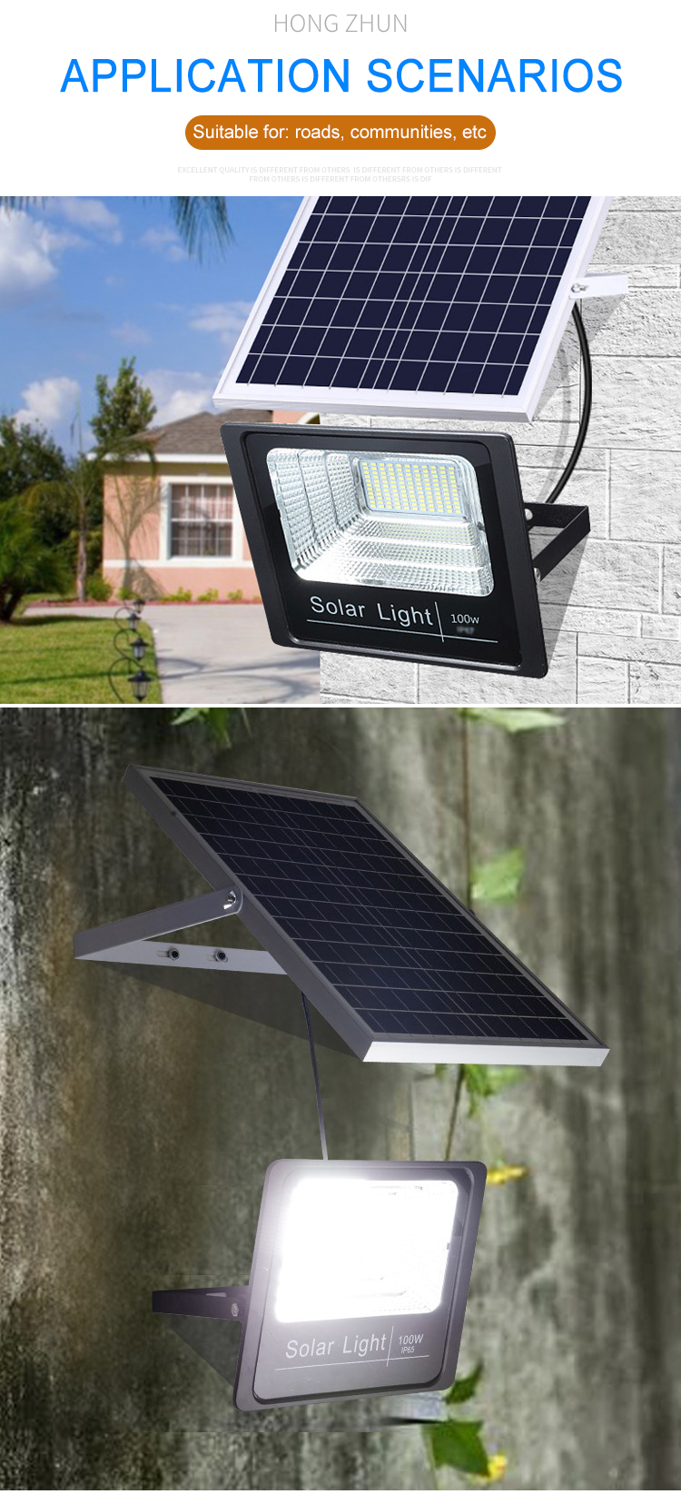 JY-A012 SOLAR FLOOD LIGHTS