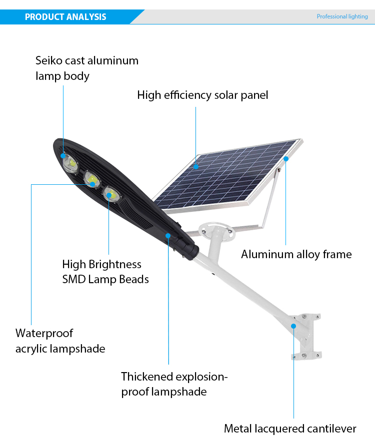 JY-B016  SPLIT TYPE SOLAR STREET LIGHT