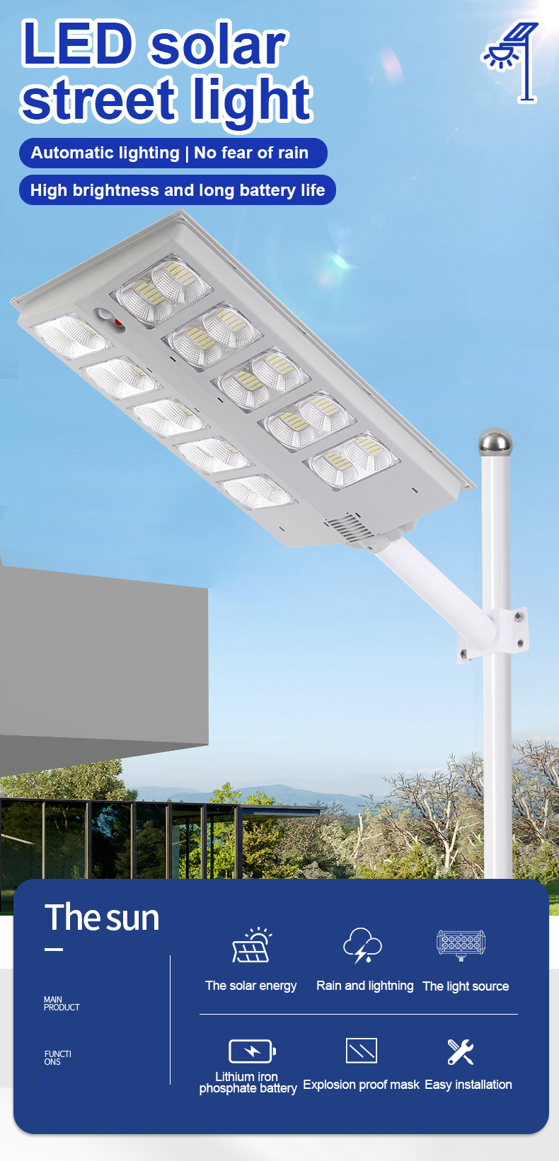 JY-C021  ALL IN ONE SOLAR STREET LIGHT